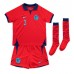 England Luke Shaw #3 Replika Babykläder Borta matchkläder barn VM 2022 Korta ärmar (+ Korta byxor)